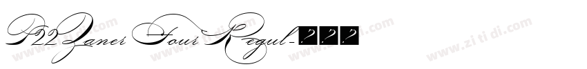 P22 Zaner Four Regul字体转换